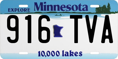 MN license plate 916TVA