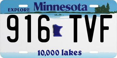 MN license plate 916TVF