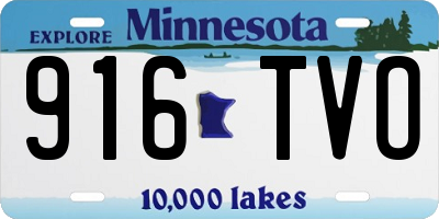 MN license plate 916TVO