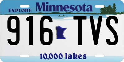 MN license plate 916TVS