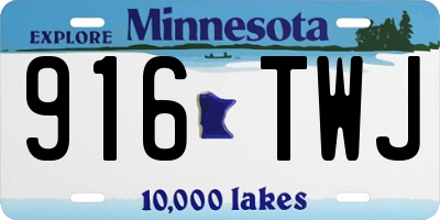MN license plate 916TWJ