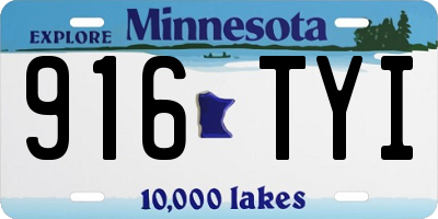 MN license plate 916TYI