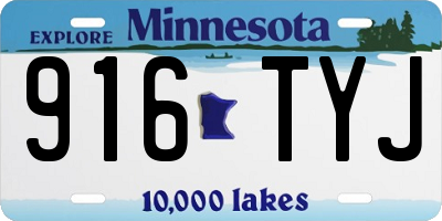 MN license plate 916TYJ