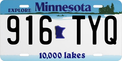 MN license plate 916TYQ