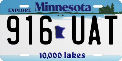 MN license plate 916UAT