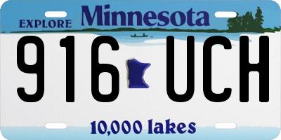 MN license plate 916UCH