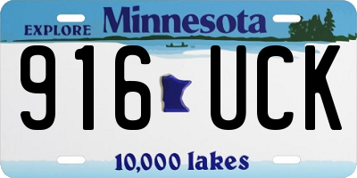 MN license plate 916UCK