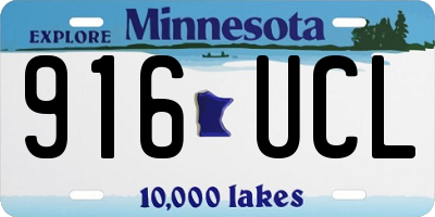 MN license plate 916UCL