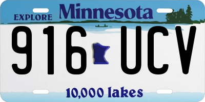 MN license plate 916UCV