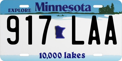 MN license plate 917LAA