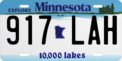 MN license plate 917LAH