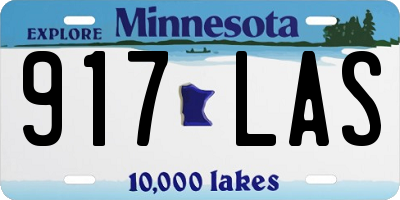 MN license plate 917LAS