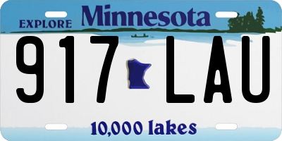 MN license plate 917LAU