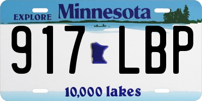 MN license plate 917LBP