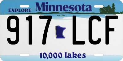 MN license plate 917LCF