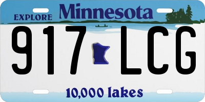 MN license plate 917LCG