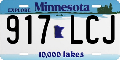 MN license plate 917LCJ