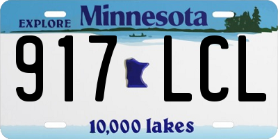 MN license plate 917LCL
