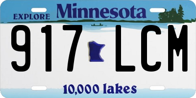 MN license plate 917LCM