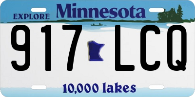 MN license plate 917LCQ
