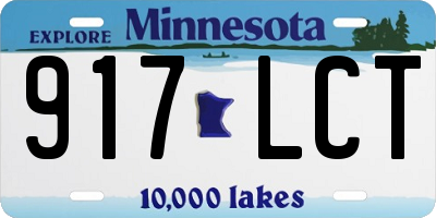 MN license plate 917LCT