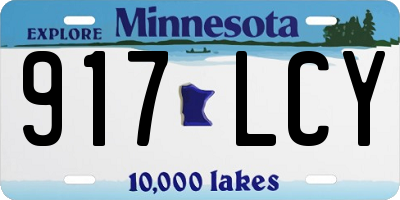 MN license plate 917LCY