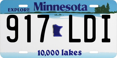 MN license plate 917LDI