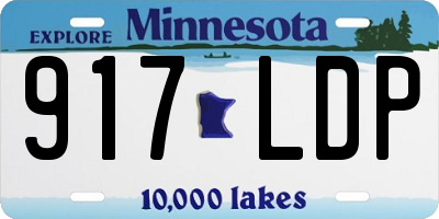 MN license plate 917LDP