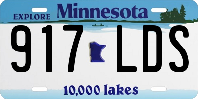 MN license plate 917LDS