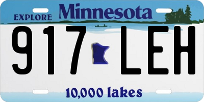 MN license plate 917LEH
