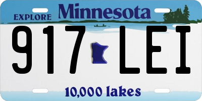 MN license plate 917LEI
