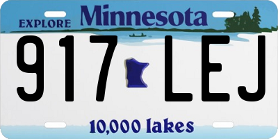 MN license plate 917LEJ