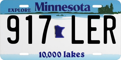 MN license plate 917LER