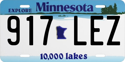 MN license plate 917LEZ