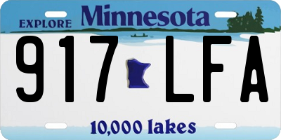 MN license plate 917LFA
