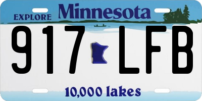 MN license plate 917LFB