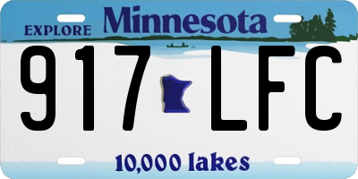 MN license plate 917LFC