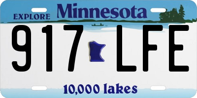 MN license plate 917LFE