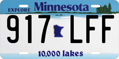 MN license plate 917LFF