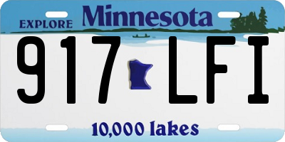 MN license plate 917LFI