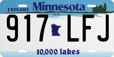 MN license plate 917LFJ