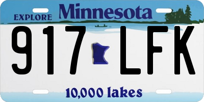 MN license plate 917LFK