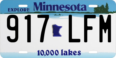 MN license plate 917LFM