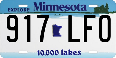 MN license plate 917LFO