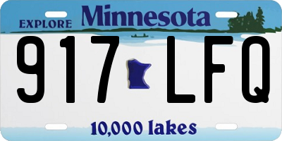 MN license plate 917LFQ