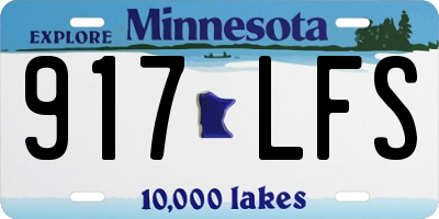 MN license plate 917LFS