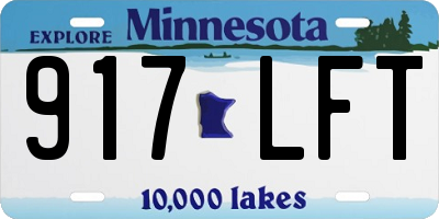 MN license plate 917LFT
