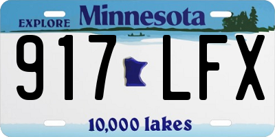 MN license plate 917LFX