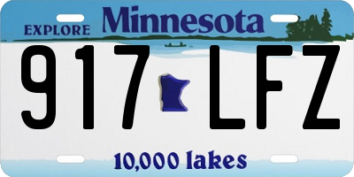 MN license plate 917LFZ