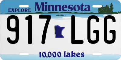MN license plate 917LGG